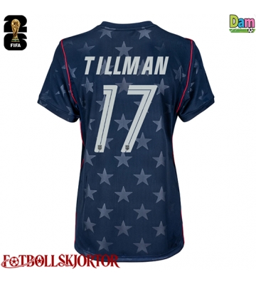 Förenta stater Malik Tillman #17 Bortatröja Dam VM 2026 Kortärmad
